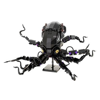 Obsidian Octopus Mecha Treasure Hunt Building Kit | LEGO-Compatible MOC - 1
