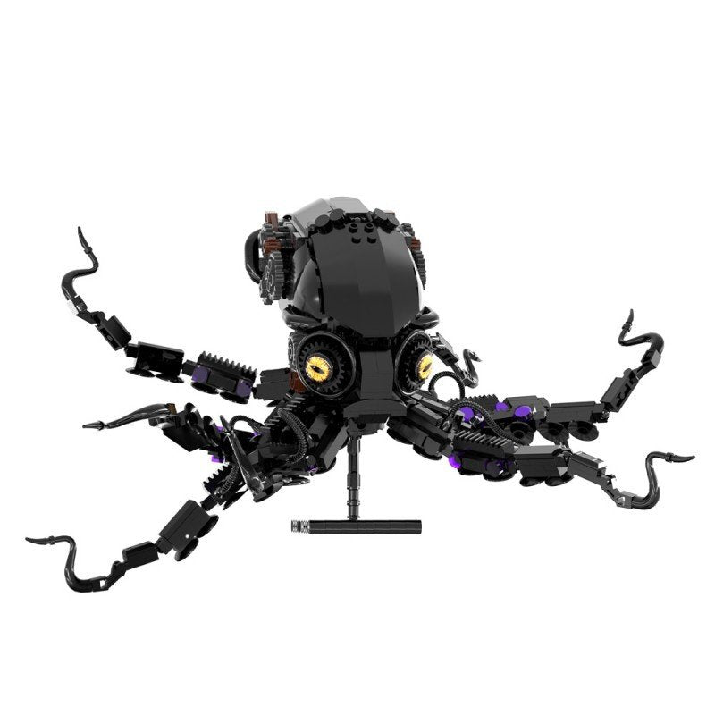 Obsidian Octopus Mecha Treasure Hunt Building Kit | LEGO-Compatible MOC - 4