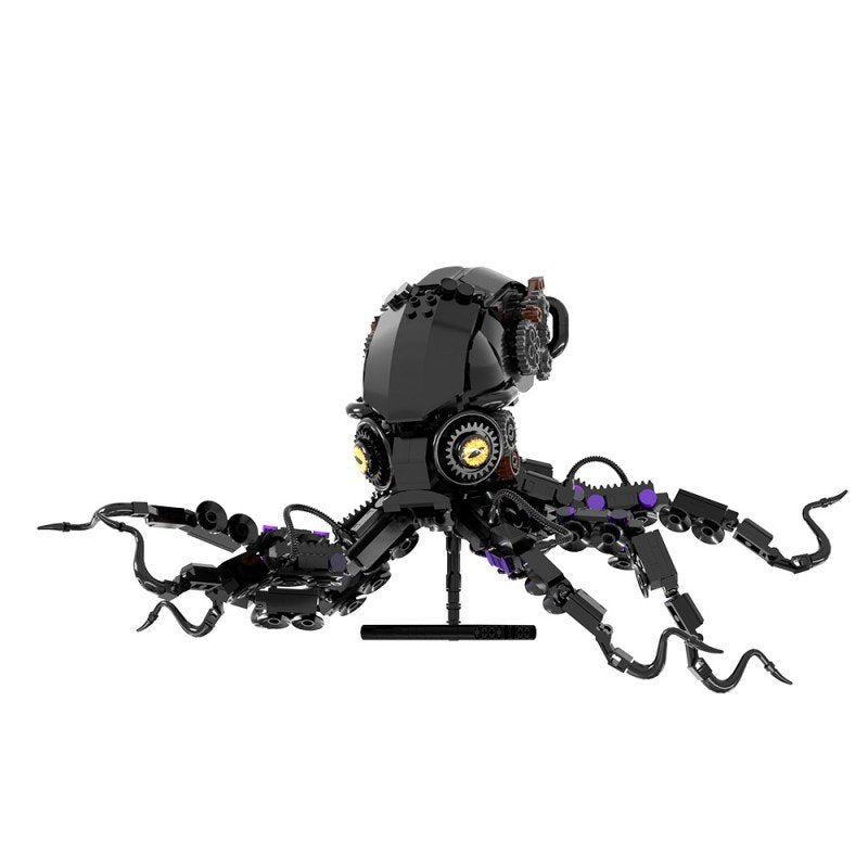 Obsidian Octopus Mecha Treasure Hunt Building Kit | LEGO-Compatible MOC - 5