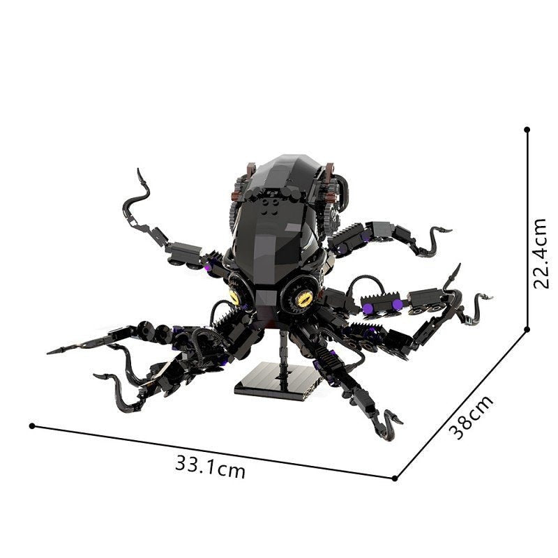 Obsidian Octopus Mecha Treasure Hunt MOC Building Kit - 6