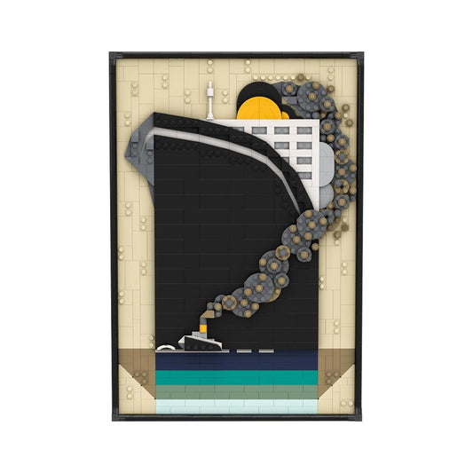 ocean liner poster building set | moc-205374 - 1