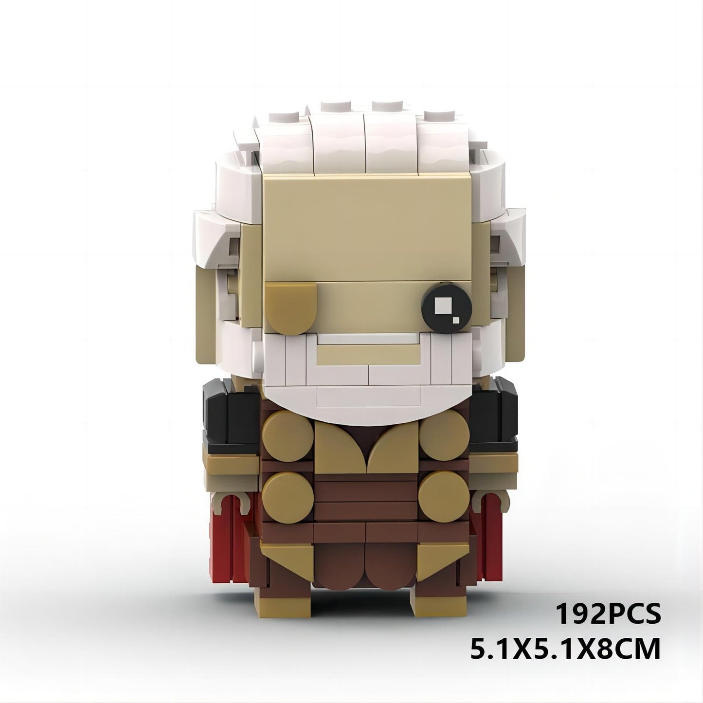 odin brickheadz building set | marvel moc | lego-compatible blocks - 6