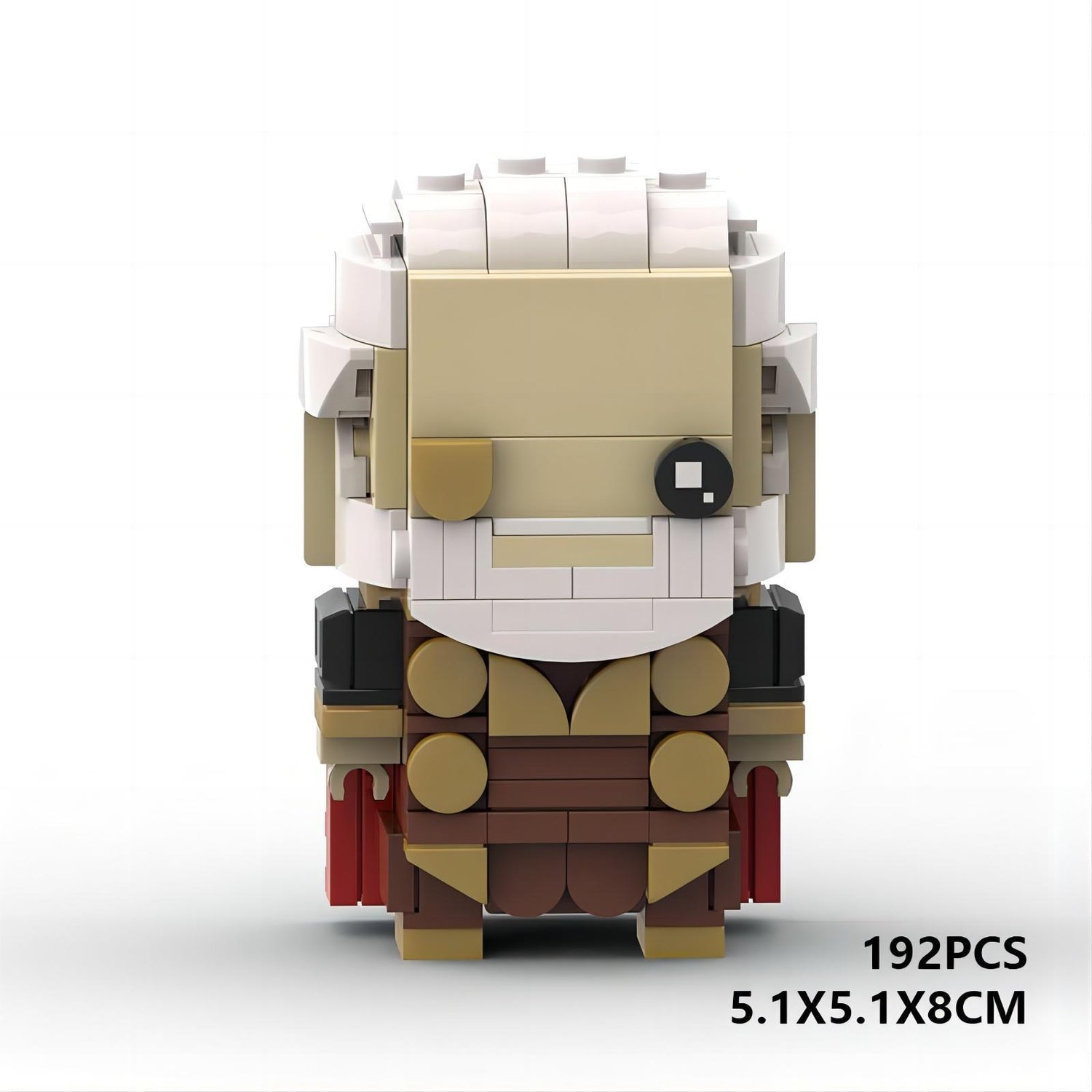 odin brickheadz building set | marvel moc | lego-compatible blocks - 6