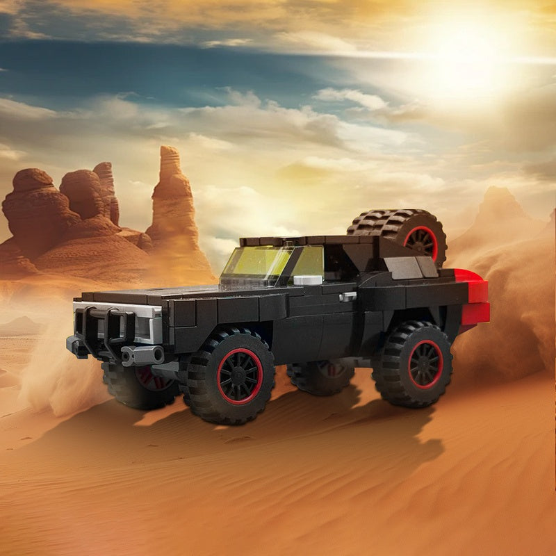 Off-Road Muscle Car MOC Building Kit | Desert Rally Charger Style - 1