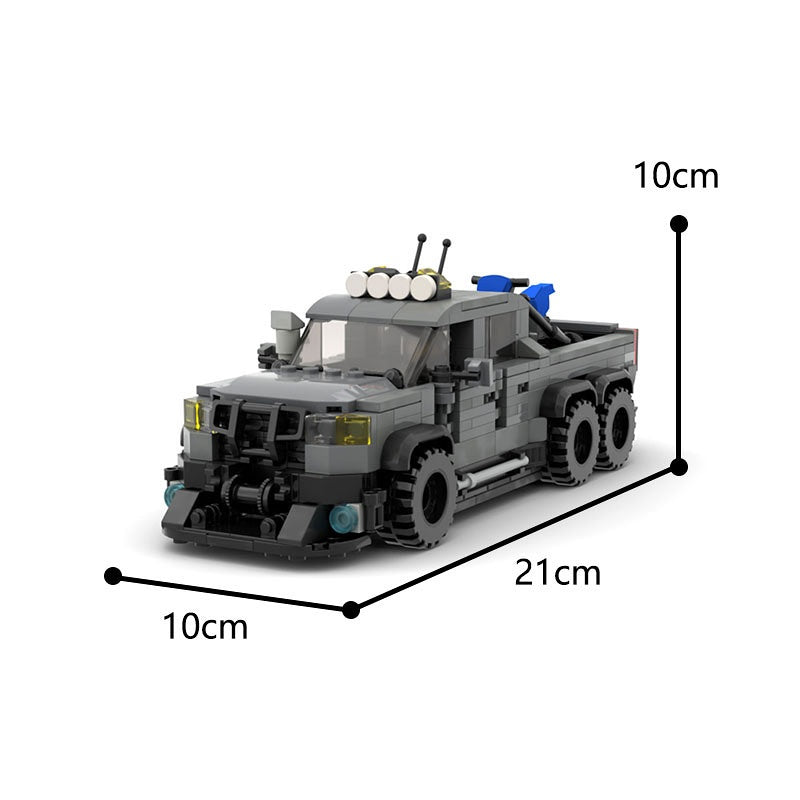 Off-Road Raptor Pickup Truck Building Kit | LEGO-Compatible MOC - 2
