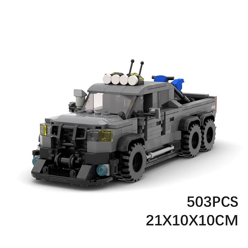 Off-Road Raptor Pickup Truck MOC Building Kit | Rugged Vehicle Model - 5
