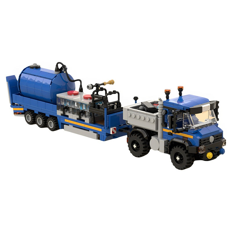 Off-Road Utility Truck & Sprayer Trailer MOC Building Kit - 1