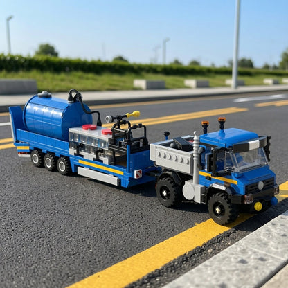 Off-Road Utility Truck & Sprayer Trailer MOC Building Kit - 5