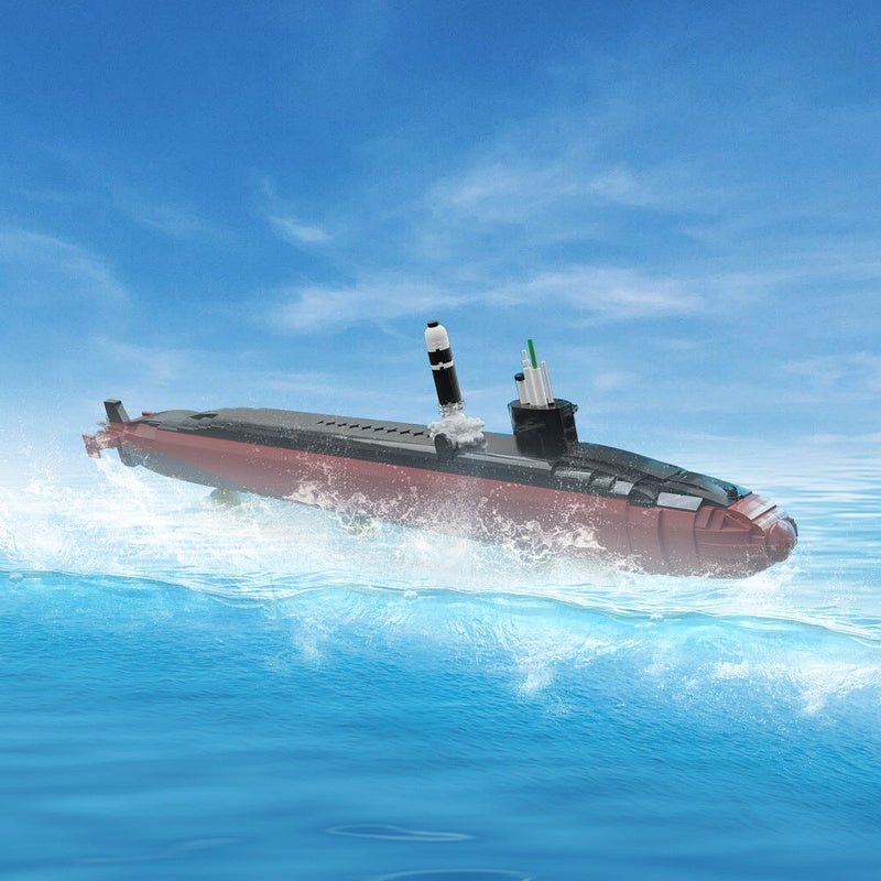 Ohio-Class Submarine MOC Building Kit | Modern Naval Ship Model - 3
