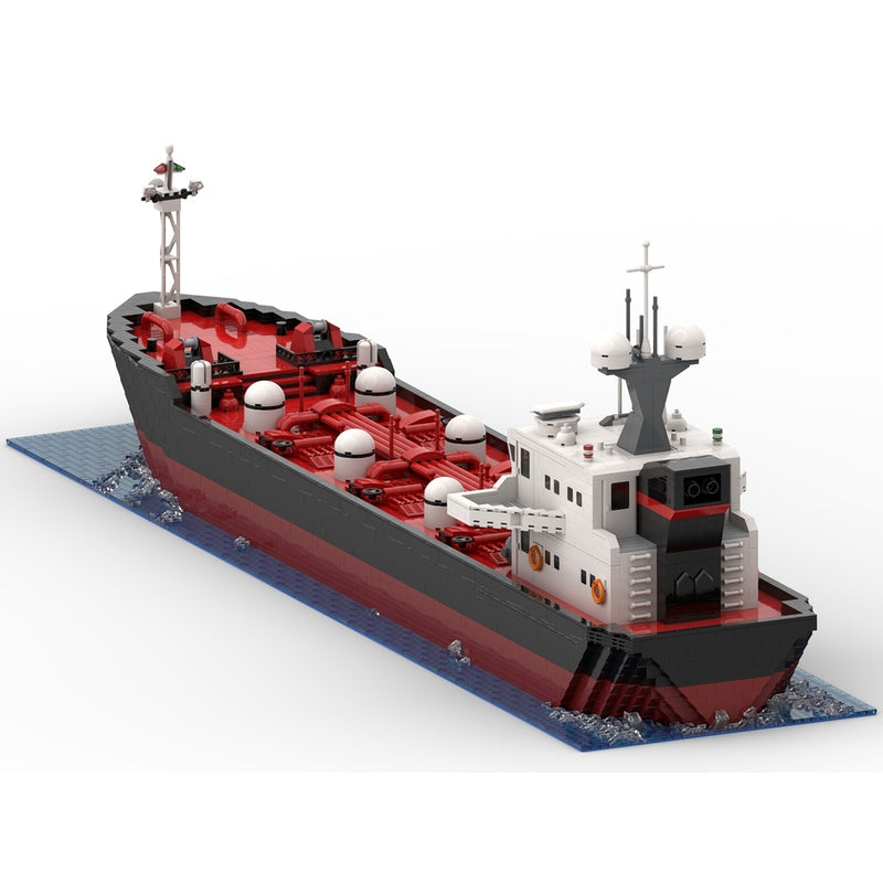 Oil Tanker MOC Building Kit | Modern Cargo Ship Model - 4
