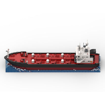 Oil Tanker MOC Building Kit | Modern Cargo Ship Model - 6