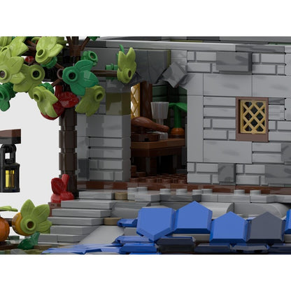 Old Coastal Lighthouse & Rocky Shore MOC Building Kit - 3