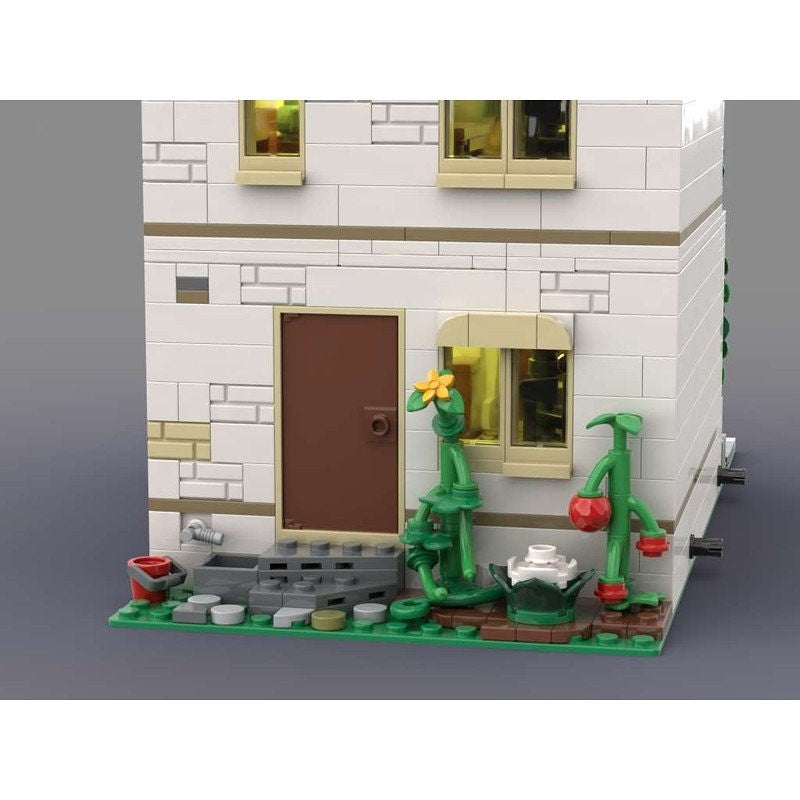 Old Greened House MOC Modular Building Kit | Vintage Architecture Model - 3