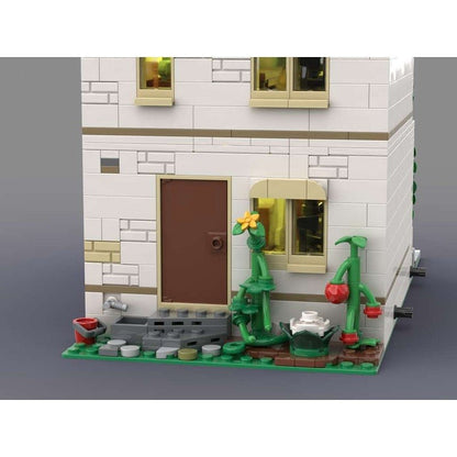 Old Greened House MOC Modular Building Kit | Vintage Architecture Model - 3