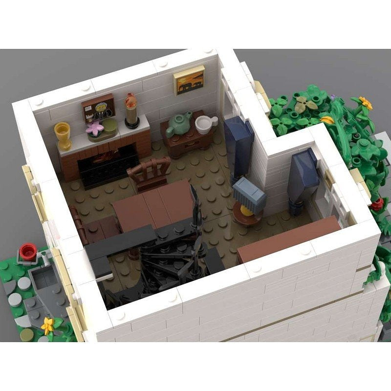 Old Greened House MOC Modular Building Kit | Vintage Architecture Model - 4