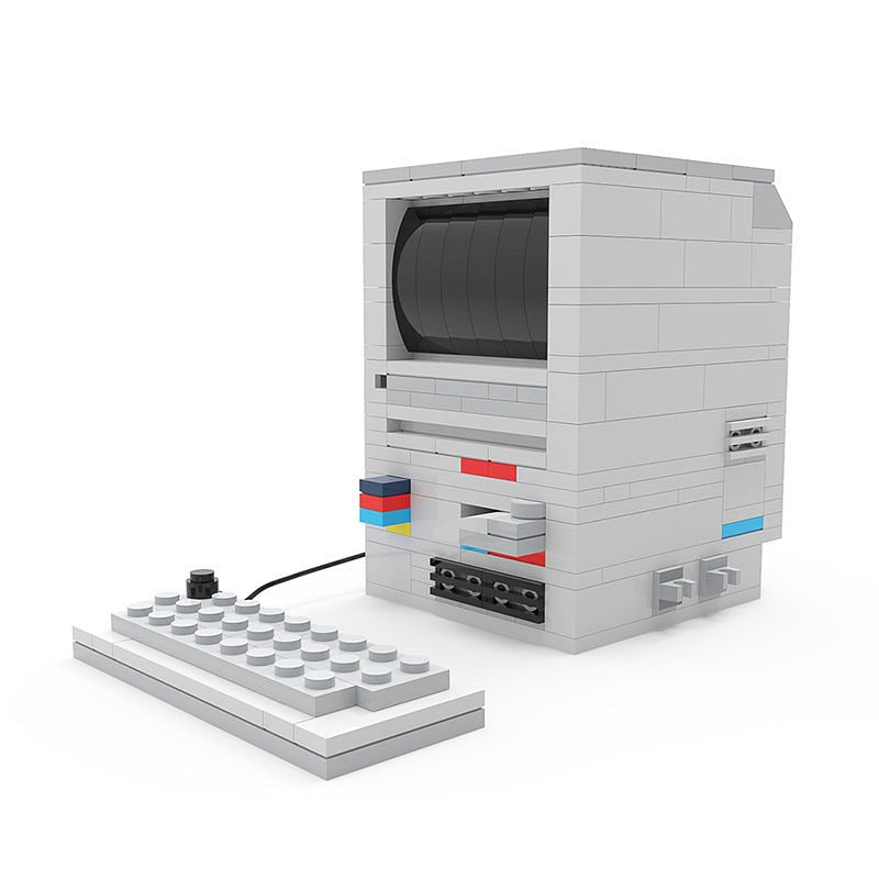 Old Mac MOC Building Kit | Retro Computer Display Model – ToBricks