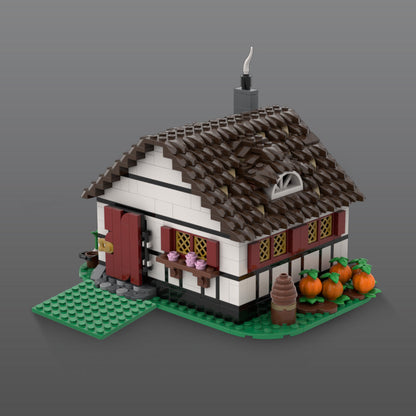 Old Medieval Farmhouse Building Kit | LEGO-Compatible MOC - 2