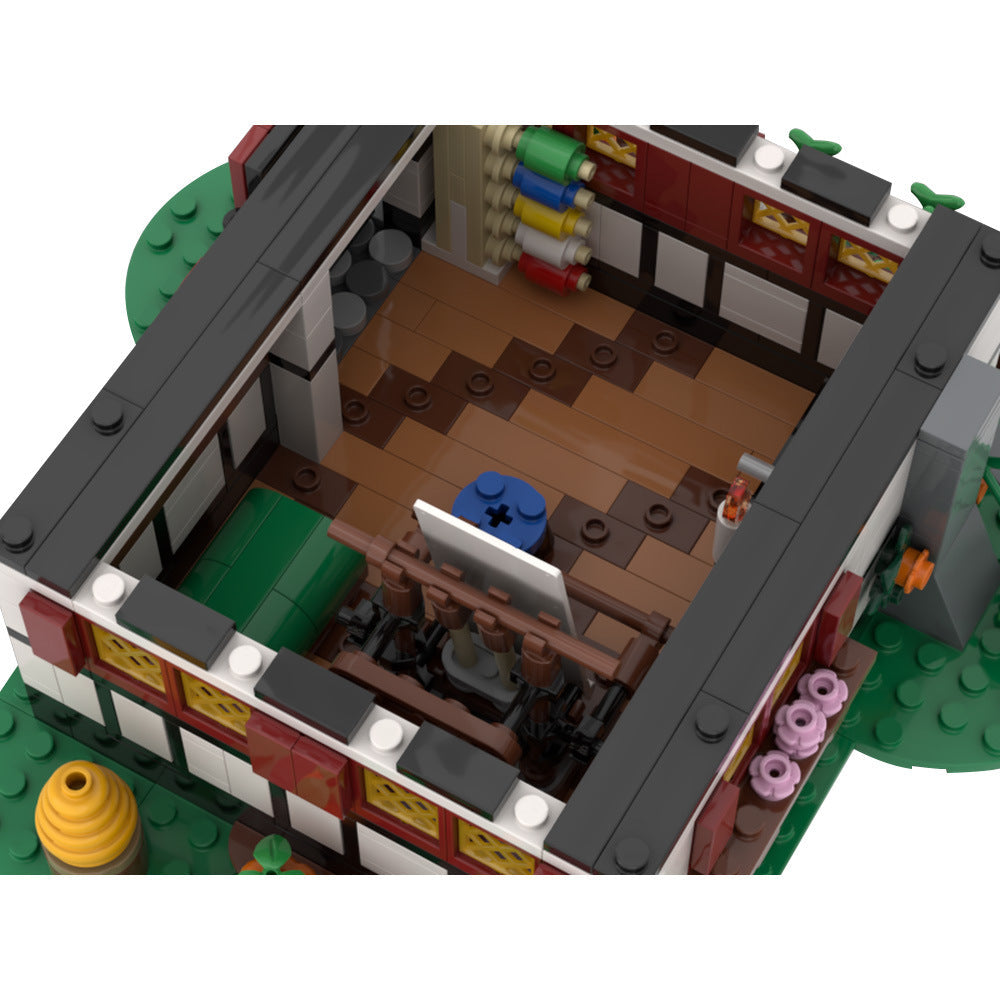 Old Medieval Farmhouse Building Kit | LEGO-Compatible MOC - 3