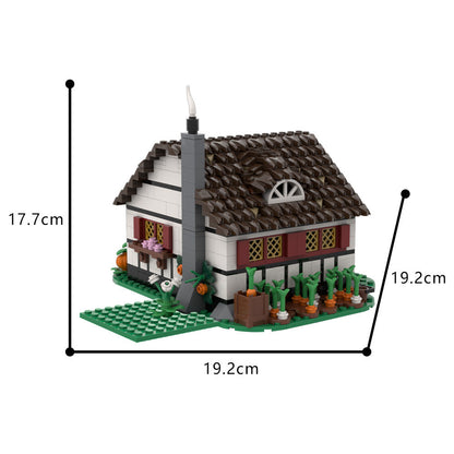Old Medieval Farmhouse Building Kit | LEGO-Compatible MOC - 4