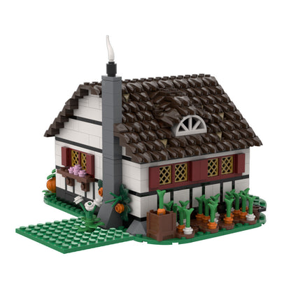 Old Medieval Farmhouse Building Kit | LEGO-Compatible MOC - 5