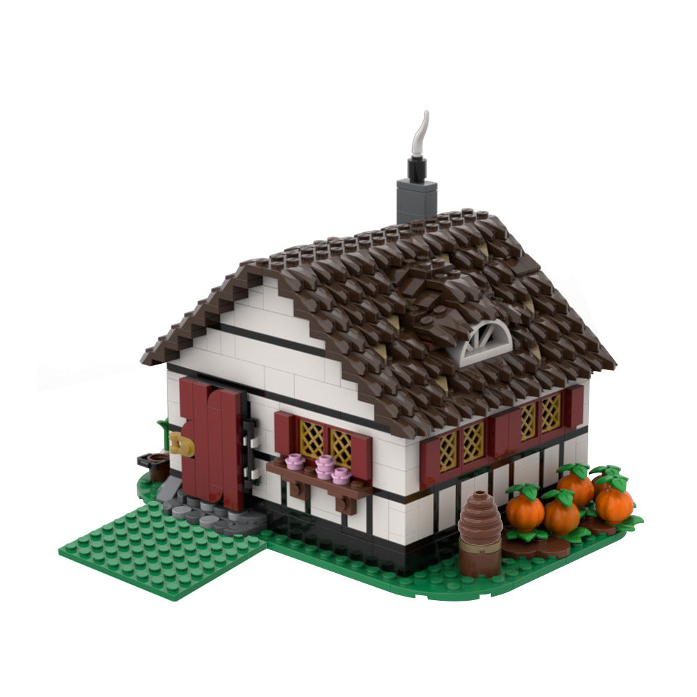 old medieval farmhouse building set | moc-192756 - 2