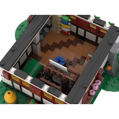 Old Medieval Farmhouse MOC Building Kit | Historic Village House Model - 3