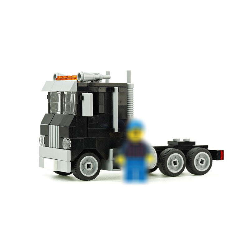 Old Semi Truck Building Kits | LEGO-Compatible MOC - 1