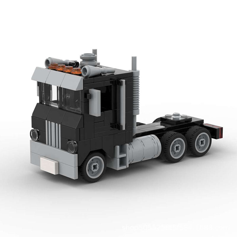 Old Semi Truck Building Kits | LEGO-Compatible MOC - 2