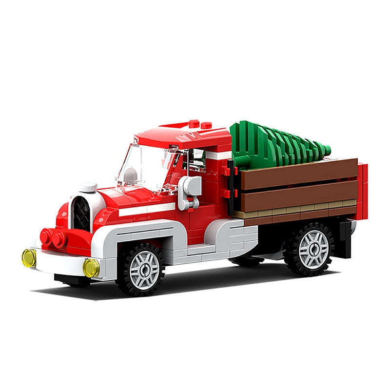 Old Truck MOC Building Kit | Winter Village Vintage Vehicle Model - 3