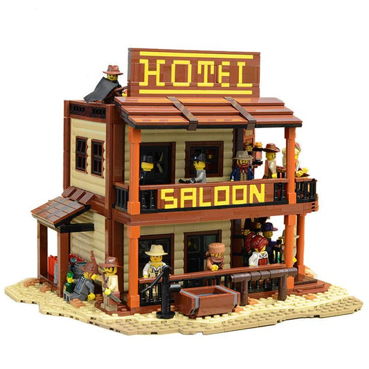 Old West Saloon & Hotel Building Kit | 1991 PCS | MOC-51332 - 1