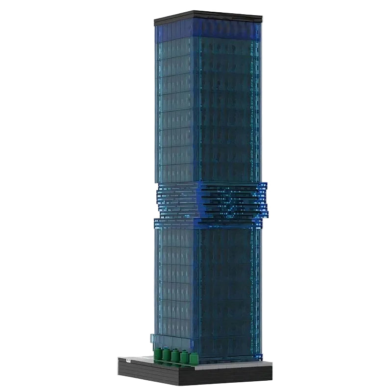 Omniturm Frankfurt 1/650 Scale Skyscraper Building Kit | LEGO-Compatible MOC - 1