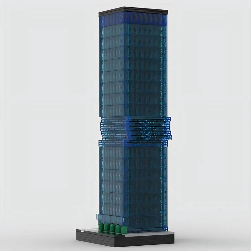 Omniturm Frankfurt 1/650 Scale Skyscraper Building Kit | LEGO-Compatible MOC - 4