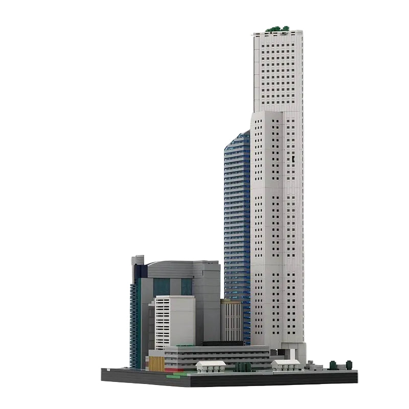 One Raffles Place Singapore Skyscraper Building Kit |  LEGO-Compatible MOC - 1