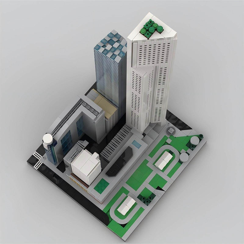 One Raffles Place Singapore Skyscraper Building Kit |  LEGO-Compatible MOC - 3