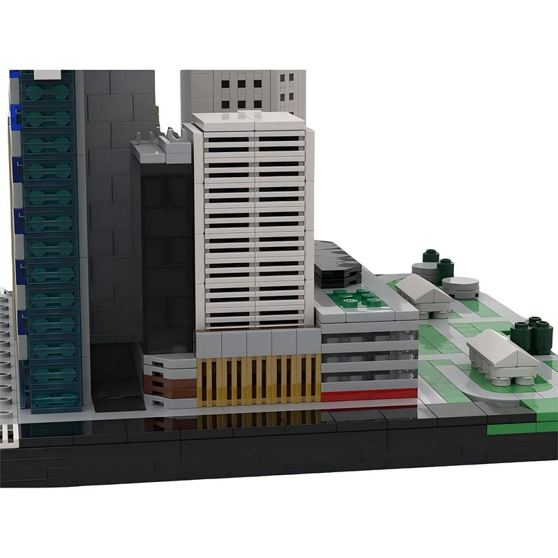 One Raffles Place Singapore Skyscraper Building Kit |  LEGO-Compatible MOC - 5