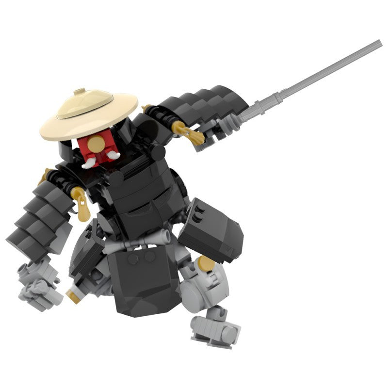 Oni Samurai Mech Building Kit | LEGO-Compatible MOC - 5