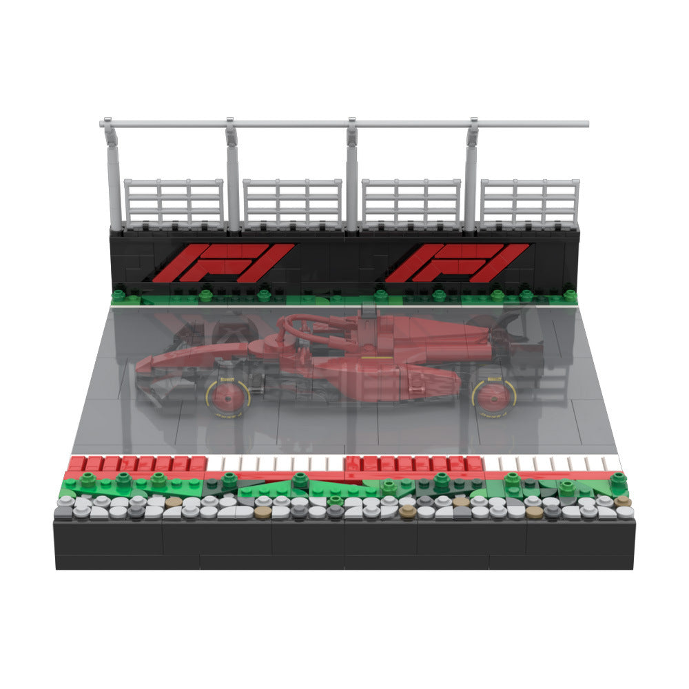 Open Wheel Racing Display Stand MOC Building Kit | LEGO-Compatible MOC - 1
