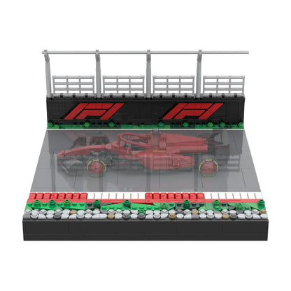Open Wheel Racing Display Stand MOC Building Kit | LEGO-Compatible MOC - 1