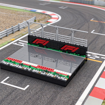 Open Wheel Racing Display Stand MOC Building Kit | LEGO-Compatible MOC - 2