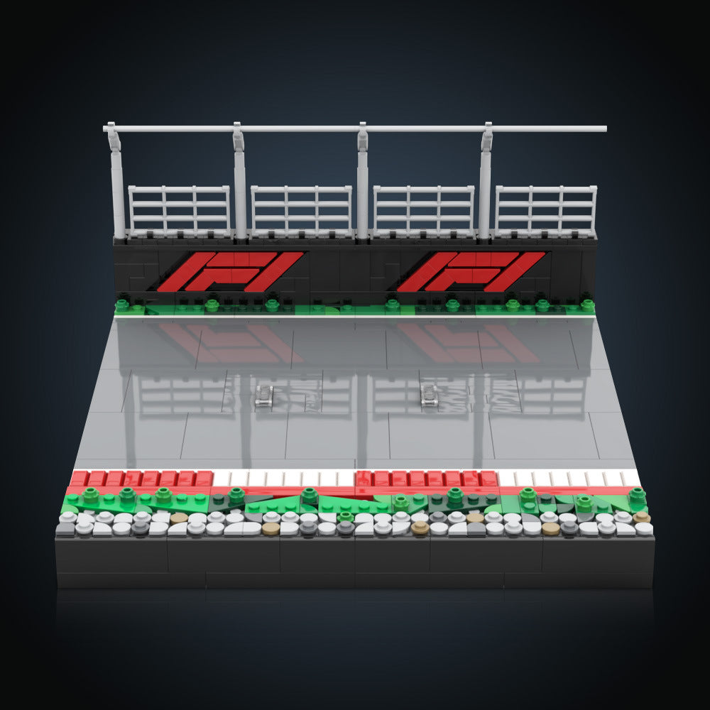 Open Wheel Racing Display Stand MOC Building Kit | LEGO-Compatible MOC - 3