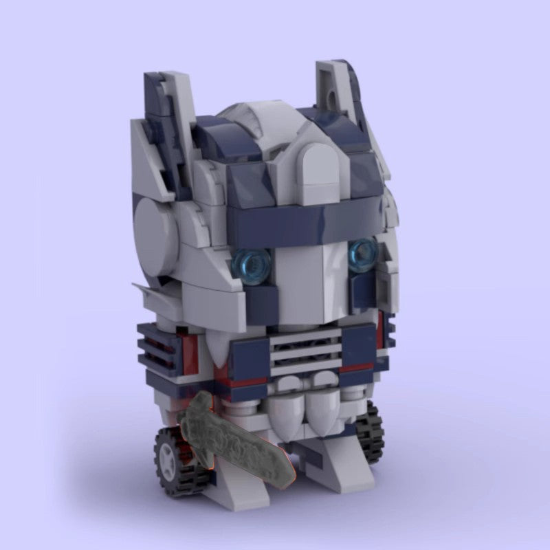 optimus prime brickheadz moc set | lego-compatible | 186 pcs - 1