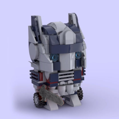 optimus prime brickheadz moc set | lego-compatible | 186 pcs - 2