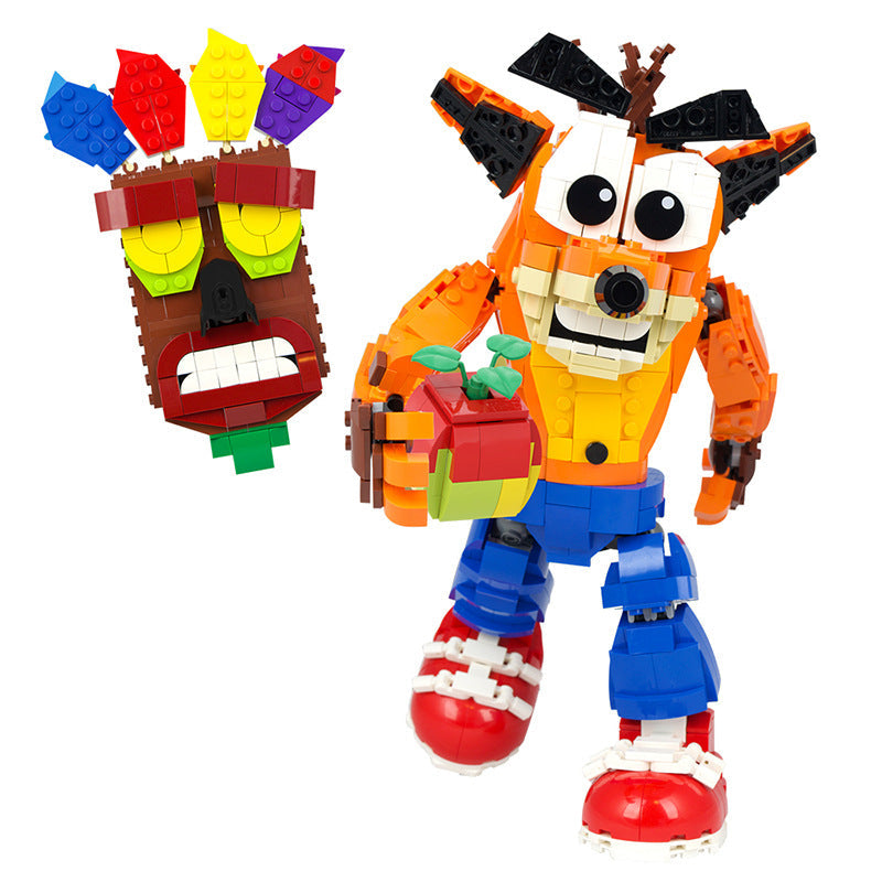 Orange Bandicoot Adventure Building Kit | Compatible MOC - 1