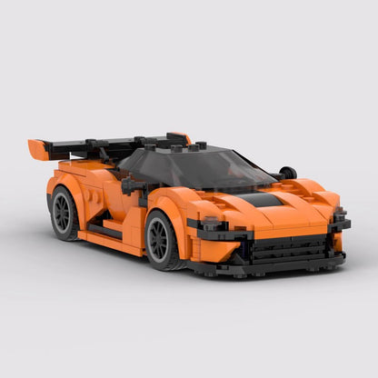 Orange GT3 Racing Car Building Kit | LEGO-Compatible MOC - 2