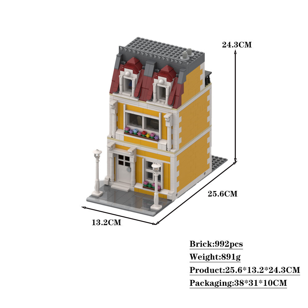 orange house building set | moc-96365 - 4