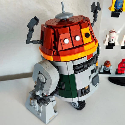 Orange Rebel Astromech Maintenance Droid Building Kit | LEGO-Compatible MOC - 3
