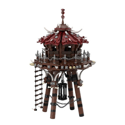 Orc Fortress Archery Siege Tower MOC Building Kit | Fantasy Castle Model - 4