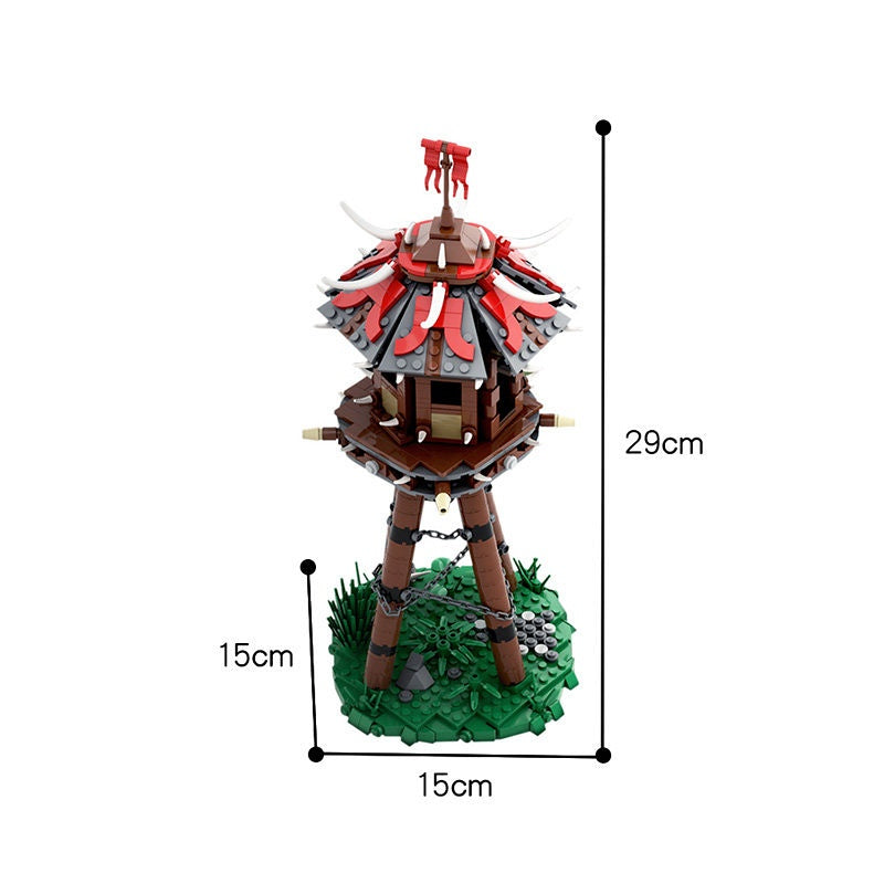 Orc Fortress Tower Fantasy MOC Building Kit - 3