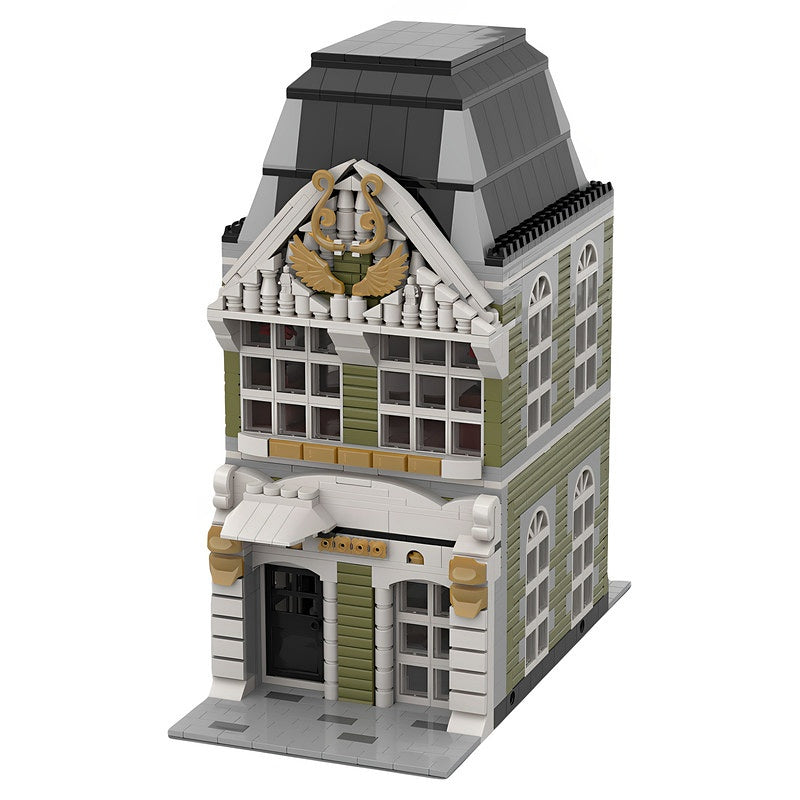 Ornate Narrow City Townhouse MOC Building Kit - 2