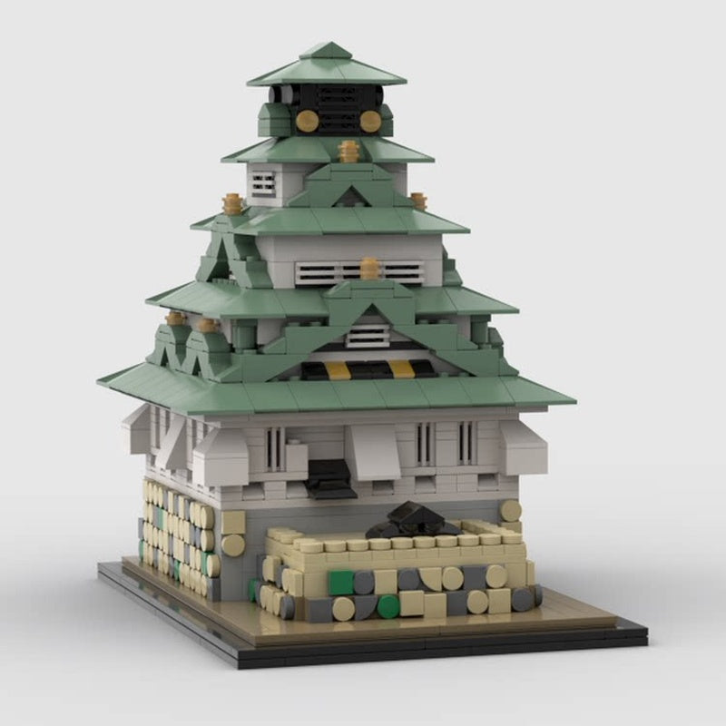 Osaka Castle Japanese Landmark MOC Building Kit - 2